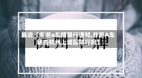 最近【非浙a车辆限行通知,非浙A车辆去杭州上城区限行吗】-第2张图片
