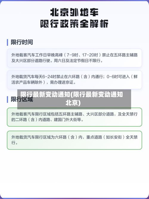限行最新变动通知(限行最新变动通知北京)