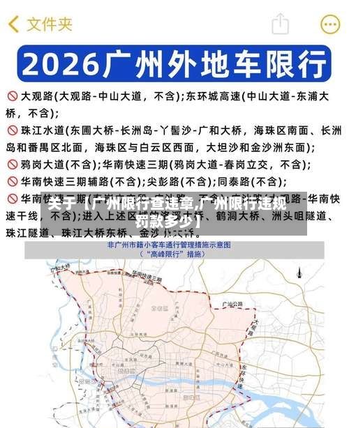 关于【广州限行查违章,广州限行违规罚款多少】