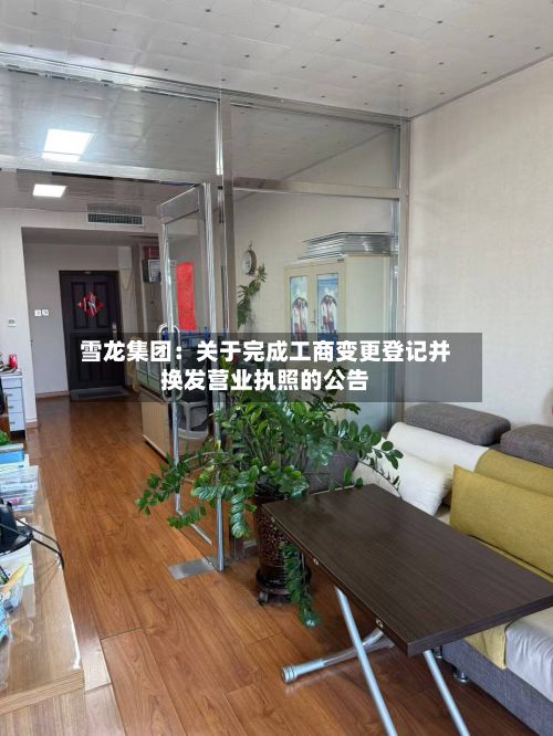 雪龙集团：关于完成工商变更登记并换发营业执照的公告