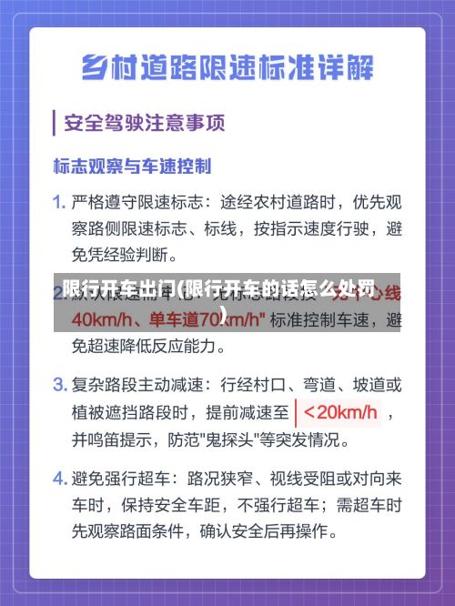 限行开车出门(限行开车的话怎么处罚)