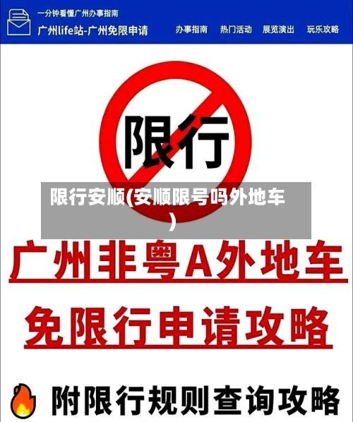 限行安顺(安顺限号吗外地车)-第3张图片