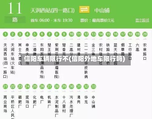 信阳车辆限行不(信阳外地车限行吗)-第2张图片