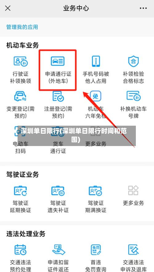 深圳单日限行(深圳单日限行时间和范围)