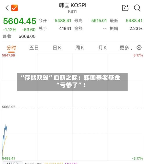 “存储双雄	”血崩之际：韩国养老基金“亏惨了”！-第3张图片