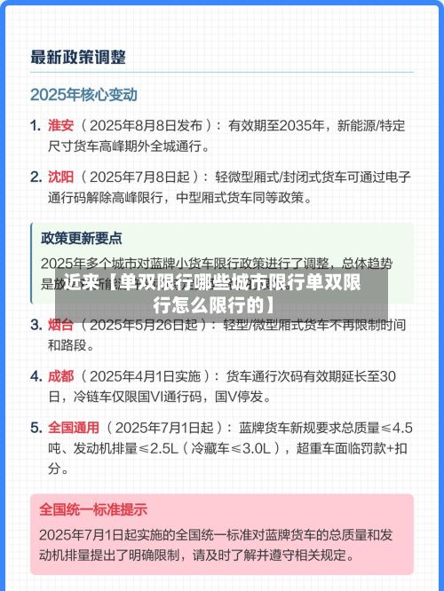 近来【单双限行哪些城市限行单双限行怎么限行的】-第2张图片