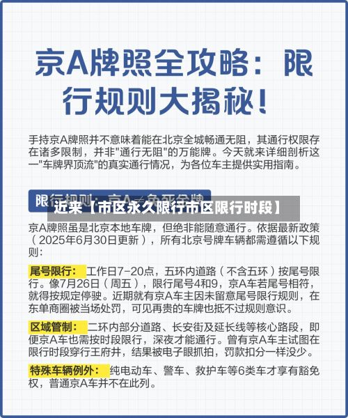 近来【市区永久限行市区限行时段】-第2张图片