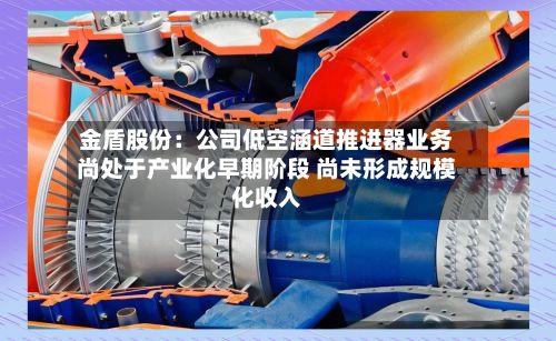 金盾股份:公司低空涵道推进器业务尚处于产业化早期阶段 尚未形成规模化收入-第1张图片