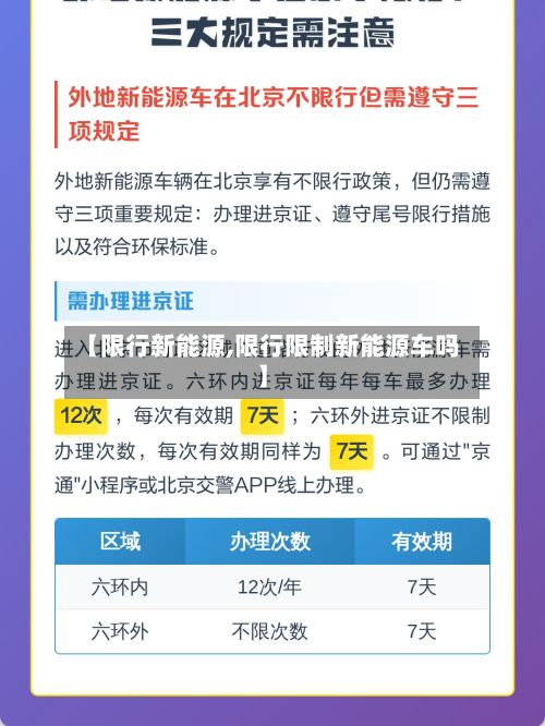 【限行新能源,限行限制新能源车吗】-第3张图片