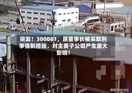 突发！300081	，原董事长被采取刑事强制措施，对主要子公司产生重大影响！-第3张图片