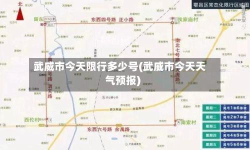 武威市今天限行多少号(武威市今天天气预报)