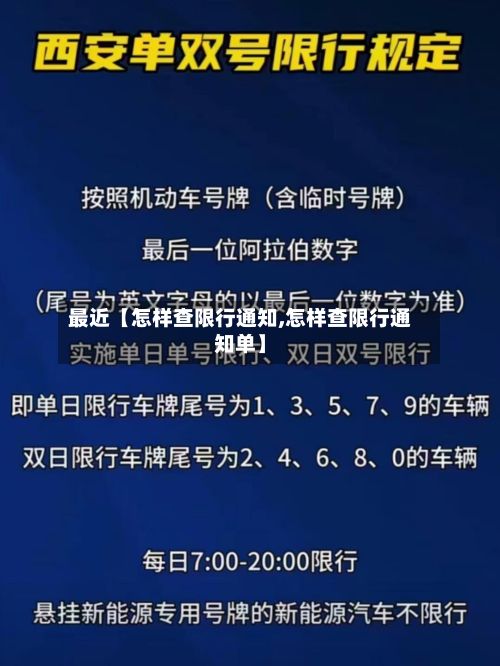 最近【怎样查限行通知,怎样查限行通知单】-第2张图片