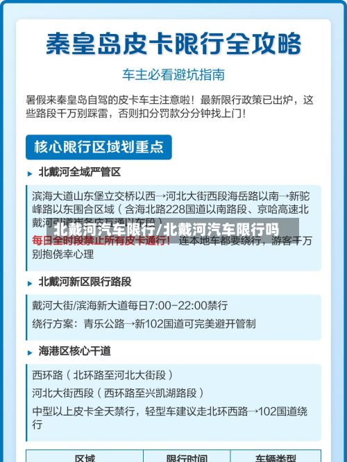 北戴河汽车限行/北戴河汽车限行吗