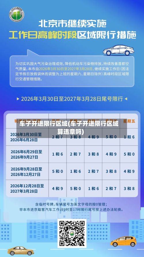 车子开进限行区域(车子开进限行区域算违章吗)-第2张图片