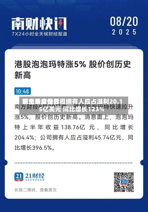 紫金黄金世界
前三季度母公司拥有人应占溢利20.15亿美元 同比增长123%-第2张图片