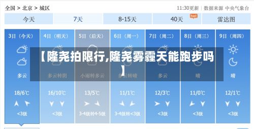 【隆尧拍限行,隆尧雾霾天能跑步吗】