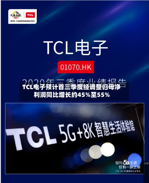 TCL电子预计首三季度经调整归母净利润同比增长约45%至55%-第1张图片