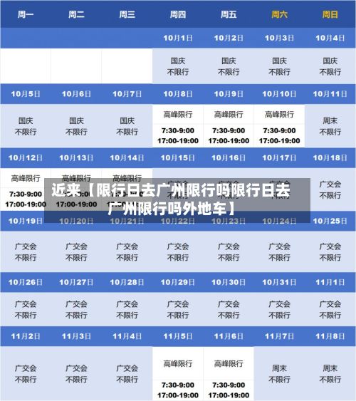 近来【限行日去广州限行吗限行日去广州限行吗外地车】-第2张图片
