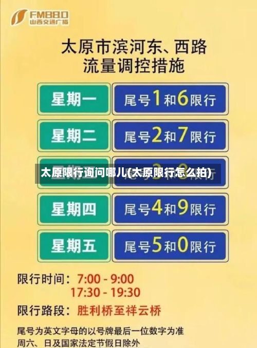 太原限行询问哪儿(太原限行怎么拍)
