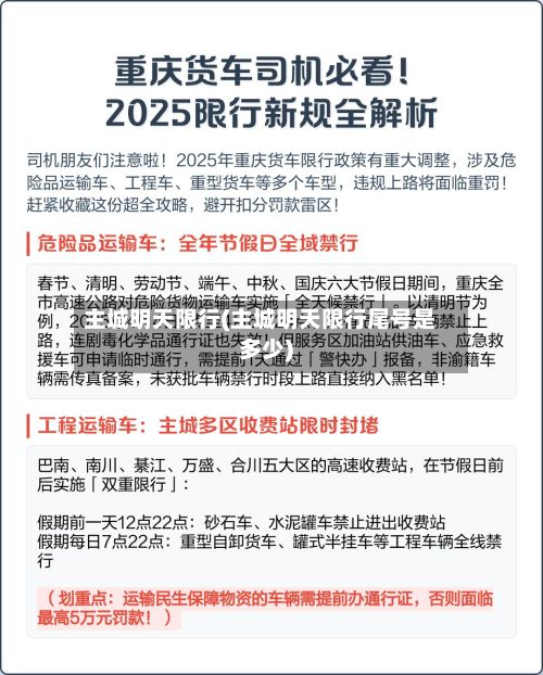 主城明天限行(主城明天限行尾号是多少)