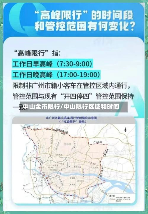 中山全市限行/中山限行区域和时间-第2张图片