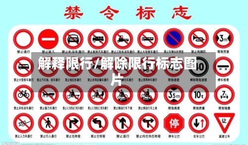 解释限行/解除限行标志图片