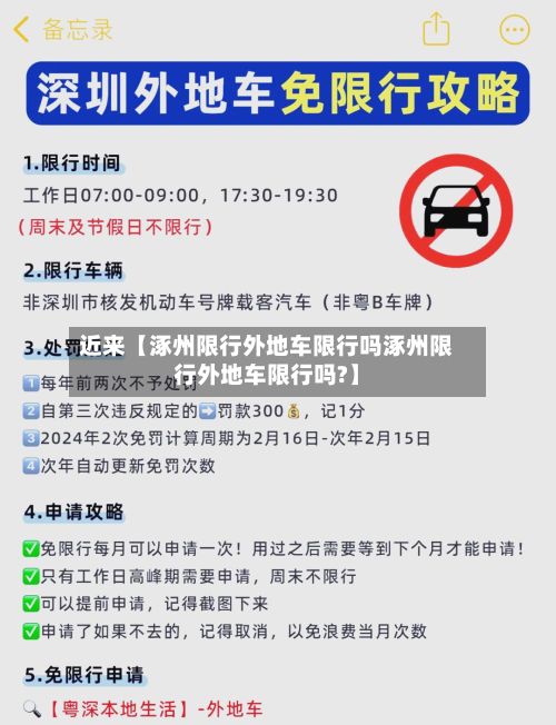 近来【涿州限行外地车限行吗涿州限行外地车限行吗?】