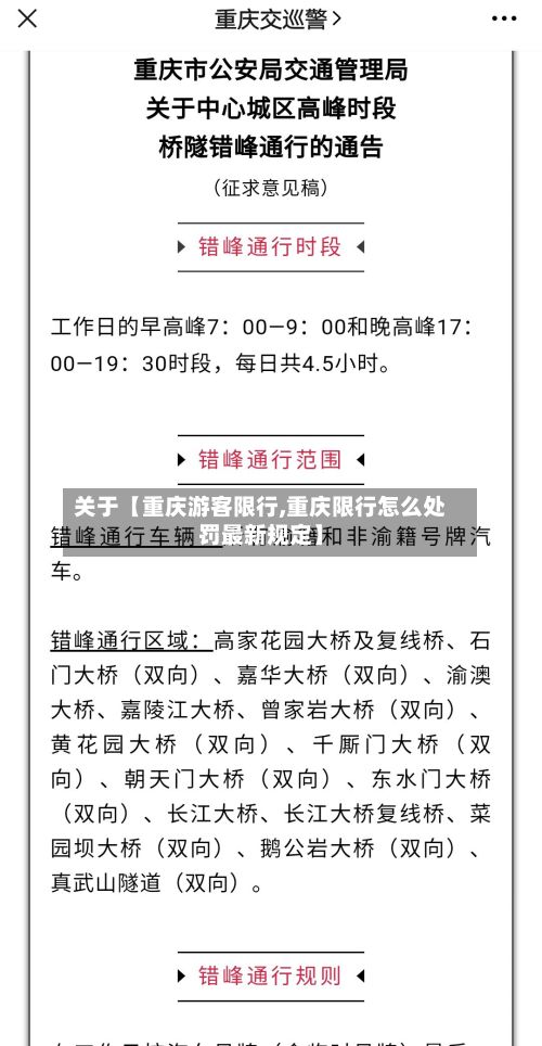 关于【重庆游客限行,重庆限行怎么处罚最新规定】-第2张图片