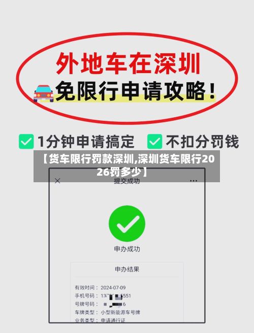 【货车限行罚款深圳,深圳货车限行2026罚多少】-第3张图片