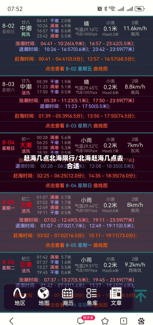 赶海几点北海限行/北海赶海几点去合适