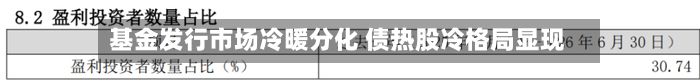 基金发行市场冷暖分化 债热股冷格局显现-第2张图片