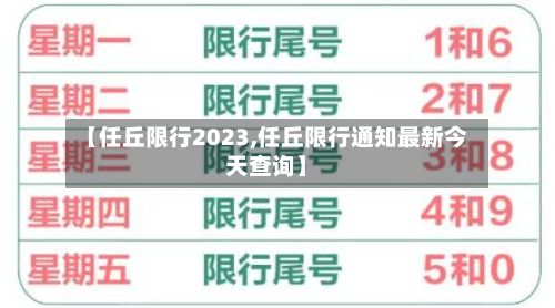【任丘限行2023,任丘限行通知最新今天查询】