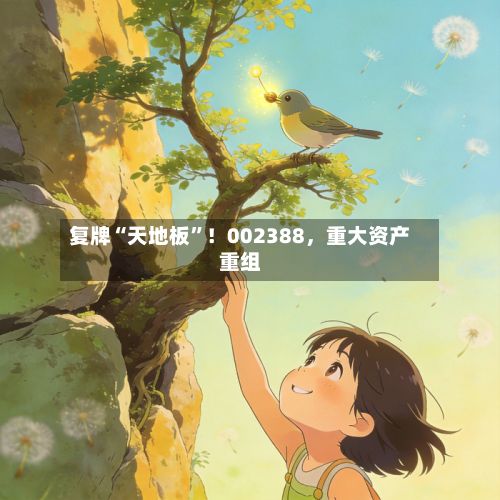 复牌“天地板”！002388，重大资产重组-第2张图片