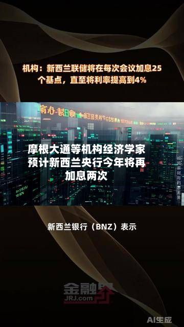 摩根大通等机构经济学家预计新西兰央行今年将再加息两次-第2张图片