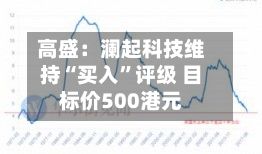 高盛：澜起科技维持“买入”评级 目标价500港元-第1张图片