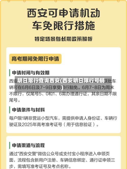 明日限行查询西安(西安明日限行号码)