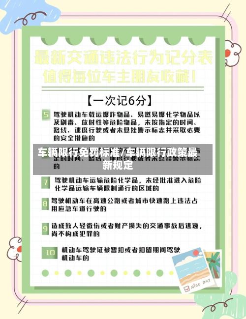 车辆限行免罚标准/车辆限行政策最新规定-第3张图片