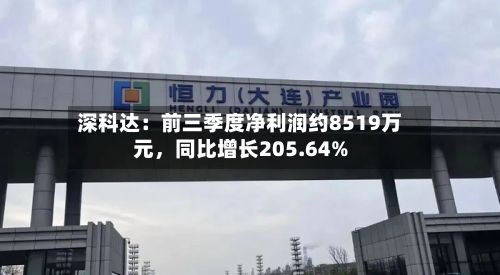 深科达：前三季度净利润约8519万元，同比增长205.64%-第3张图片