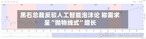 黑石总裁反驳人工智能泡沫论 称需求呈“抛物线式”增长-第2张图片
