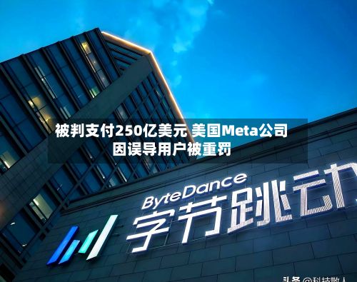 被判支付250亿美元 美国Meta公司因误导用户被重罚-第1张图片