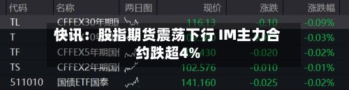 快讯：股指期货震荡下行 IM主力合约跌超4%-第2张图片