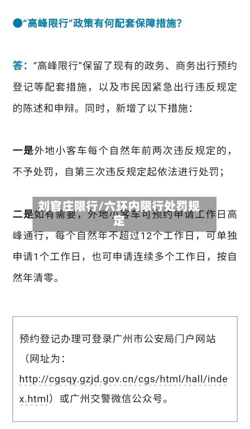 刘官庄限行/六环内限行处罚规定