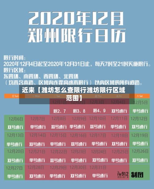 近来【潍坊怎么查限行潍坊限行区域范围】-第2张图片