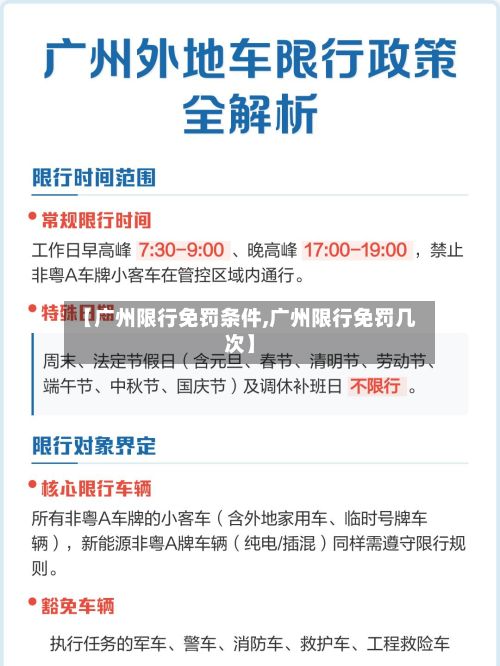 【广州限行免罚条件,广州限行免罚几次】