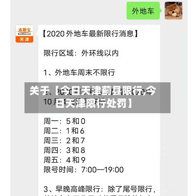 关于【今日天津蓟县限行,今日天津限行处罚】