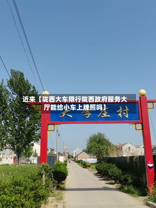 近来【陇西大车限行陇西政府服务大厅能给小车上牌照吗】-第2张图片