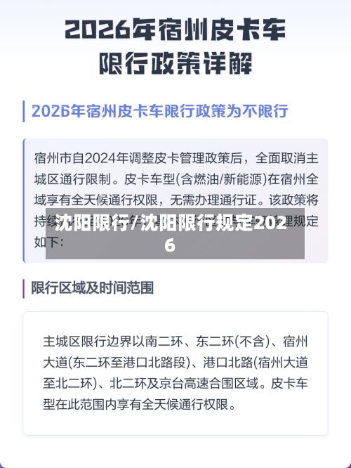 沈阳限行/沈阳限行规定2026