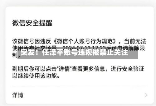 突发!任泽平账号违规被禁止关注-第2张图片