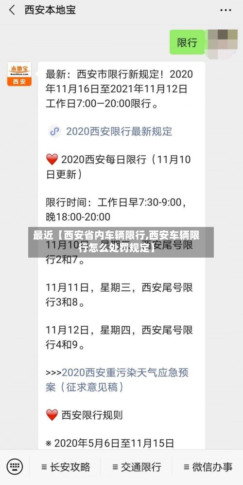 最近【西安省内车辆限行,西安车辆限行怎么处罚规定】