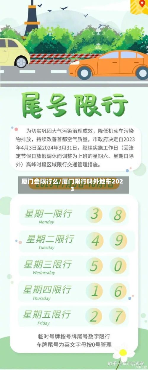 厦门会限行么/厦门限行吗外地车2023